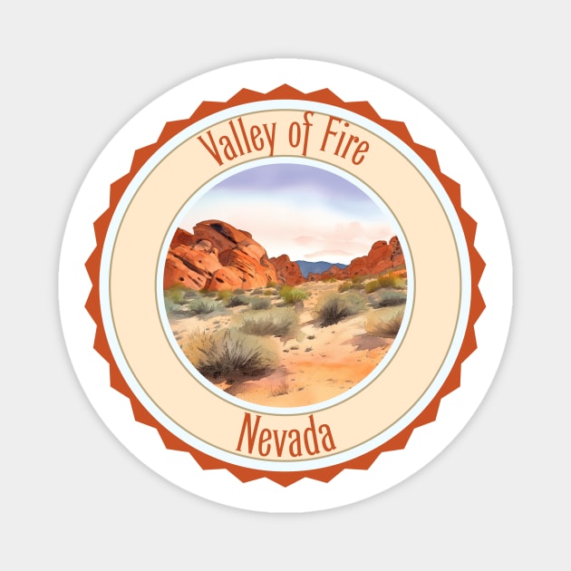 Valley of Fire, Nevada Magnet by KeeganCreations